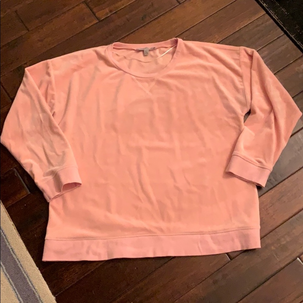 Spense Sport Pink Velour Top XL